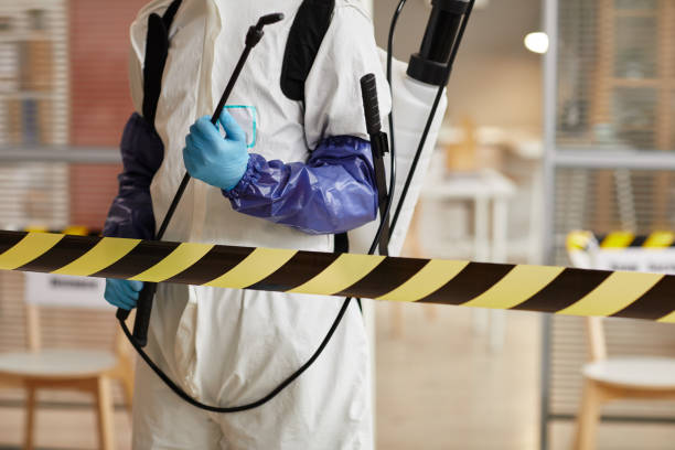 Professional Biohazard Cleanup technician working in Highland Lakes, NJ